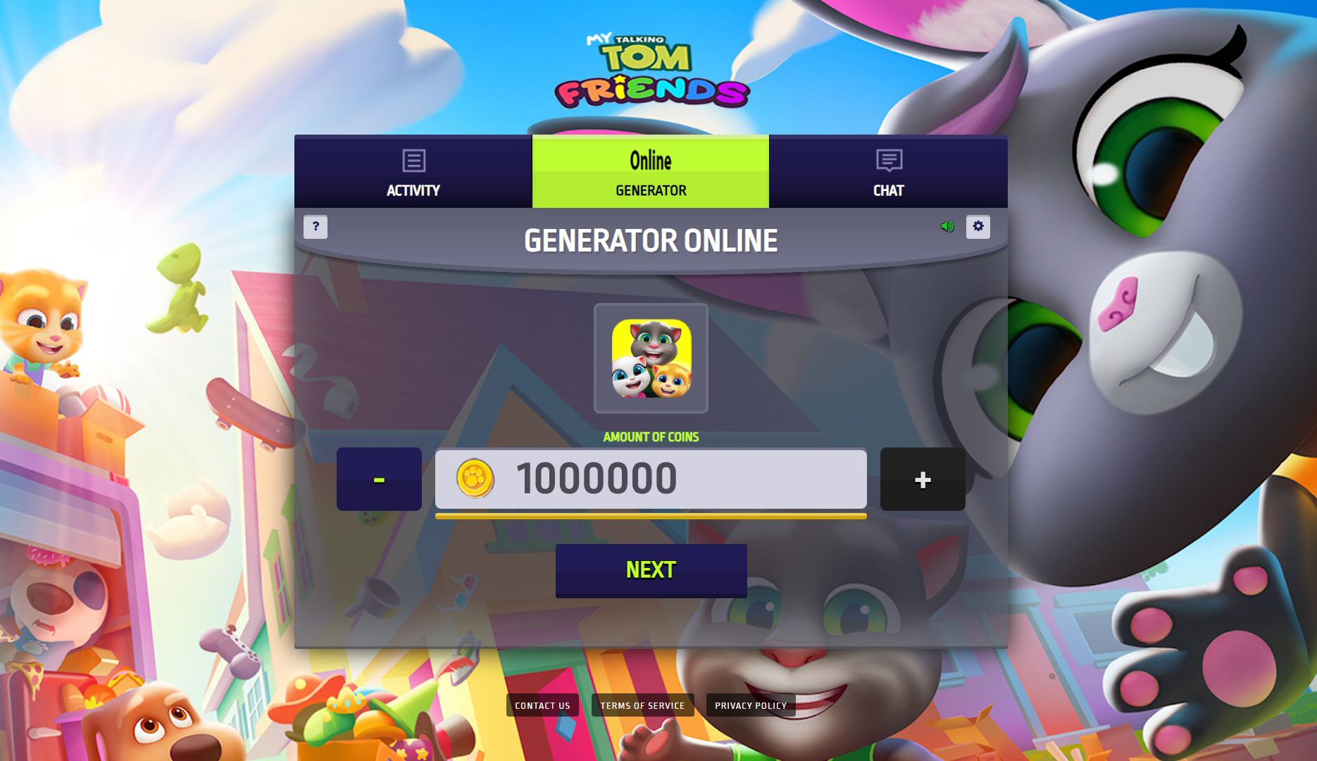 my talking tom hack mod download unlimited coins